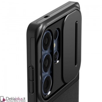 Spigen Optik Armor dėklas su kameros apsauga - juodas (Samsung Galaxy S25 Ultra) Spigen Optik Armor dėklas su kameros apsauga - juodas (Samsung Galaxy S25 Ultra)